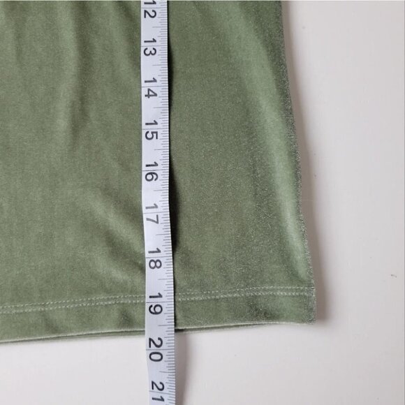 Pink victoria's secret velour short sleeve top green XS - Picture 6 of 8